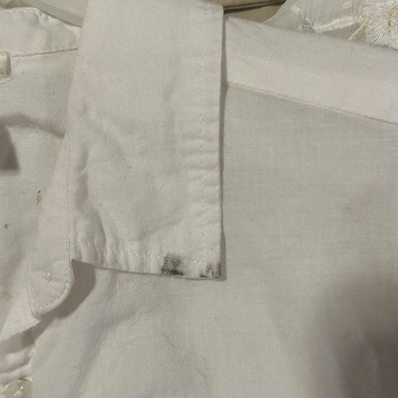 Eyelet-Border Button Down - Picture 3 of 3